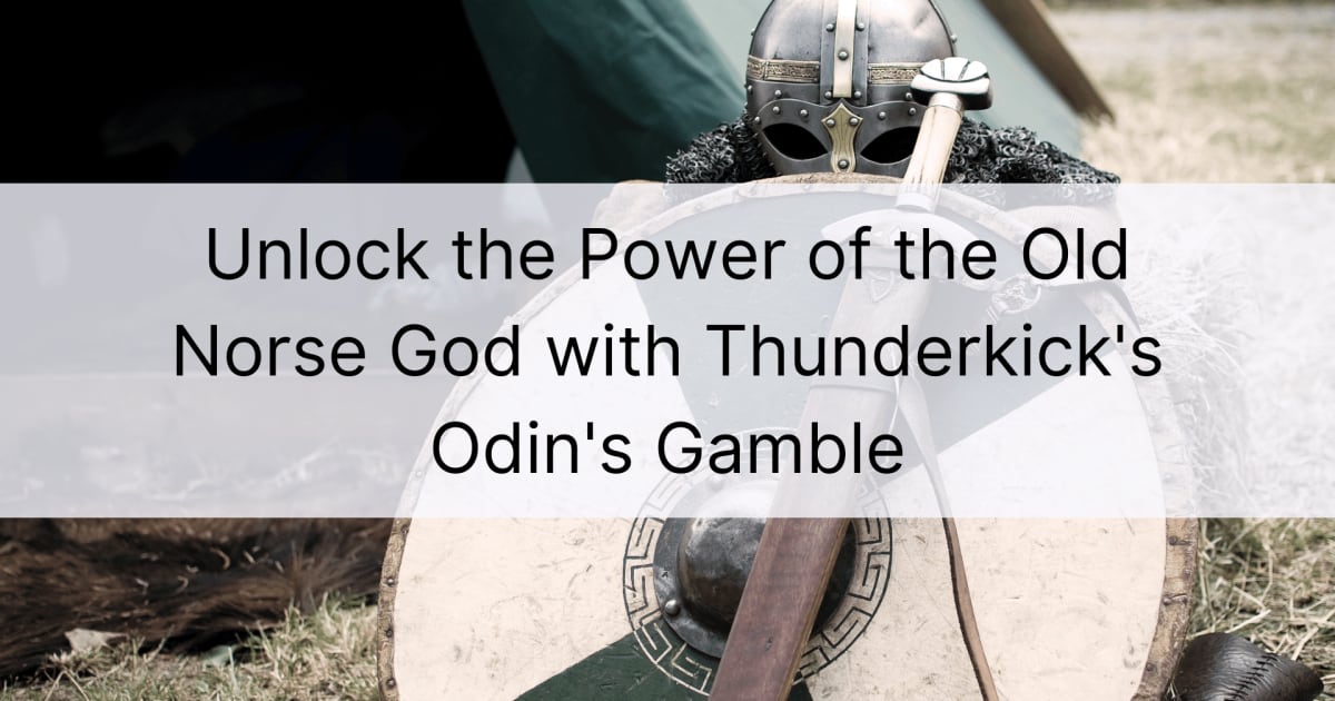 Sblocca il potere dell'antico dio nordico con Odino's Gamble di Thunderkick